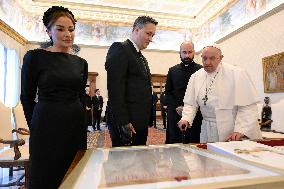 Pope Francis Receives Bosnian politician Denis Becirovic