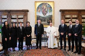 Pope Francis Receives Bosnian politician Denis Becirovic