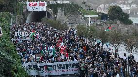 Pro-Palestinian Protest - San Sebastian