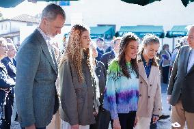 Spanish Royals Arrive In Arroes