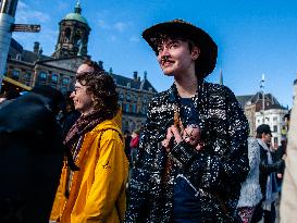 The Anti-system Parade 'ADEV' Was Held In Amsterdam.