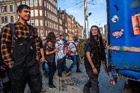 The Anti-system Parade 'ADEV' Was Held In Amsterdam.