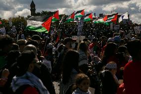 Pro-Palestine Demonstration On National Mall