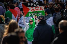 Pro-Palestine Demonstration On National Mall