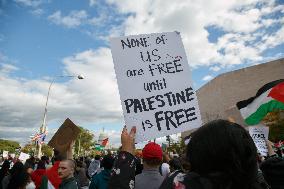 Pro-Palestine Demonstration On National Mall