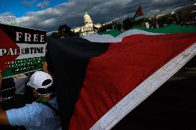 Pro-Palestine Demonstration On National Mall