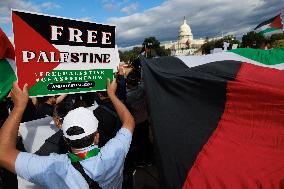 Pro-Palestine Demonstration On National Mall