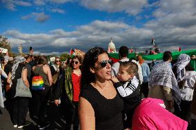 Pro-Palestine Demonstration On National Mall