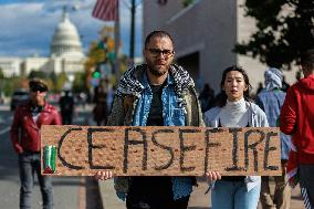 Pro-Palestine Demonstration On National Mall