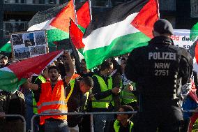 Pro Palestine Demo In Duesseldorf