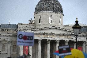 Pro Palestine Protest In London After Israel Launched A Counter Offensive Into Gaza