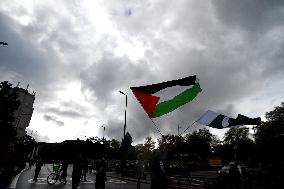 Pro Palestine Protest In London After Israel Launched A Counter Offensive Into Gaza