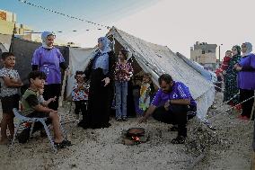 A Tent Camp Pops Up In Southern Gaza