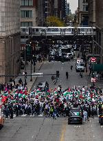 U.S.-CHICAGO-PALESTINIAN-ISRAELI CONFLICT-RALLY