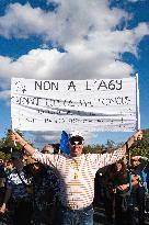 A69 Motorway Protest - Saix