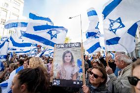 Rally for the release of hostages kidnapped by Hamas - Madrid