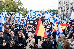 Rally for the release of hostages kidnapped by Hamas - Madrid