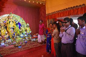 Devotees Are Celebrating The Durga Puja Festival In Kolkata, India