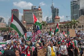 Malaysia Protest Israel Palestine Conflict