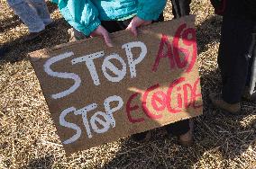 A69 Motorway Protest - Saix