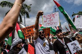 Demonstration In Solidarity With Palestine In Kuala Lumpur