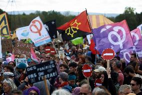 'Ramdam Sur Le Macadam' Gathering Against The A69 Highway Toulouse-Castres