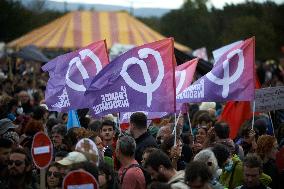 'Ramdam Sur Le Macadam' Gathering Against The A69 Highway Toulouse-Castres