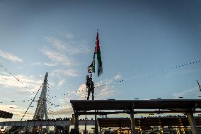 Pro Palestine Demonstration Rotterdam Netherlands