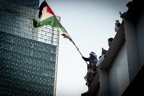 Pro Palestine Demonstration Rotterdam Netherlands