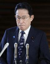 Japan PM Kishida after parliamentary by-elections