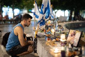 Makeshift Memorial For Victims Of Hamas Attacks - Tel Aviv