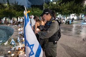 Makeshift Memorial For Victims Of Hamas Attacks - Tel Aviv