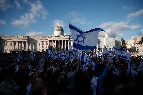 Israel Supporters Hold ‘Bring Them Home’ Rally In London
