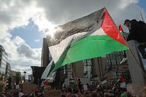 BELGIUM-BRUSSELS-DEMONSTRATION-ISRAELI-PALESTINIAN CONFLICT