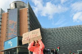 BELGIUM-BRUSSELS-DEMONSTRATION-ISRAELI-PALESTINIAN CONFLICT