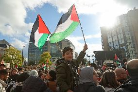 BELGIUM-BRUSSELS-DEMONSTRATION-ISRAELI-PALESTINIAN CONFLICT