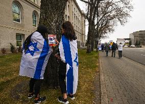 Walk For Israel Rally In Edmonton