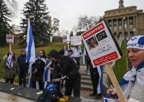 Walk For Israel Rally In Edmonton