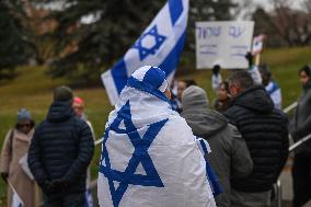 Walk For Israel Rally In Edmonton