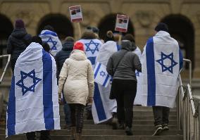 Walk For Israel Rally In Edmonton