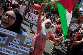 Palestinian Community In Mexico Marches Against Israel