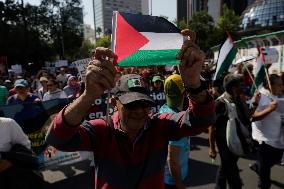 Palestinian Community In Mexico Marches Against Israel