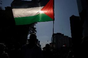 Palestinian Community In Mexico Marches Against Israel