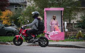 Vancouver Woman Dressed As A Barbie Doll Inside A Box - Canada