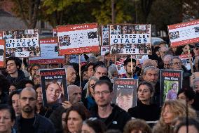 Demonstrations For The Release Of Israeli Hostages - Paris