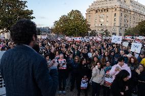 Demonstrations For The Release Of Israeli Hostages - Paris