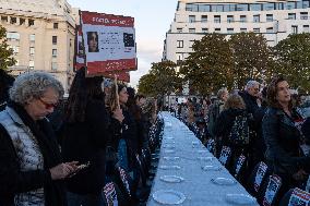 Demonstrations For The Release Of Israeli Hostages - Paris