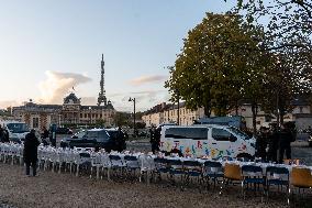 Demonstrations For The Release Of Israeli Hostages - Paris