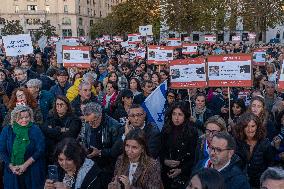 Demonstrations For The Release Of Israeli Hostages - Paris