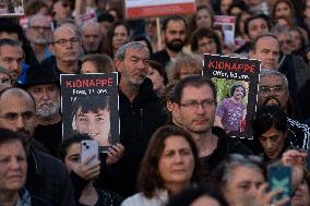 Demonstrations For The Release Of Israeli Hostages - Paris